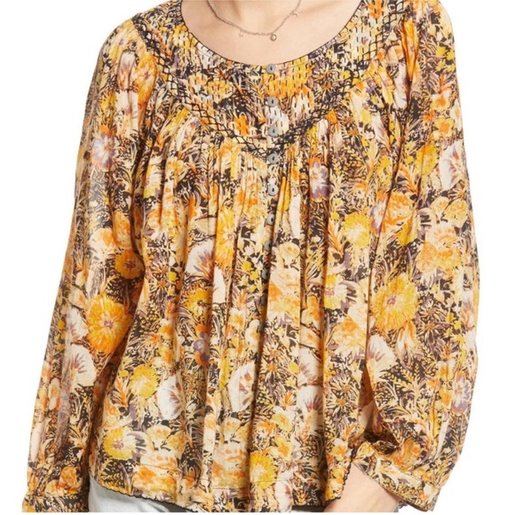 Free People Multicolor Floral Blouse - Picture 10 of 11